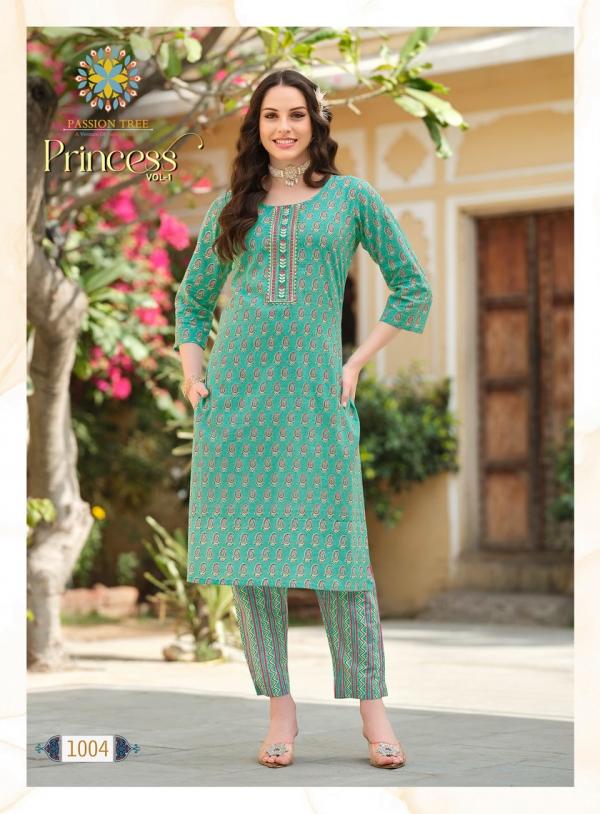 Princess Vol 1 By Passion Tree Cotton Kurti With Bottom Collection